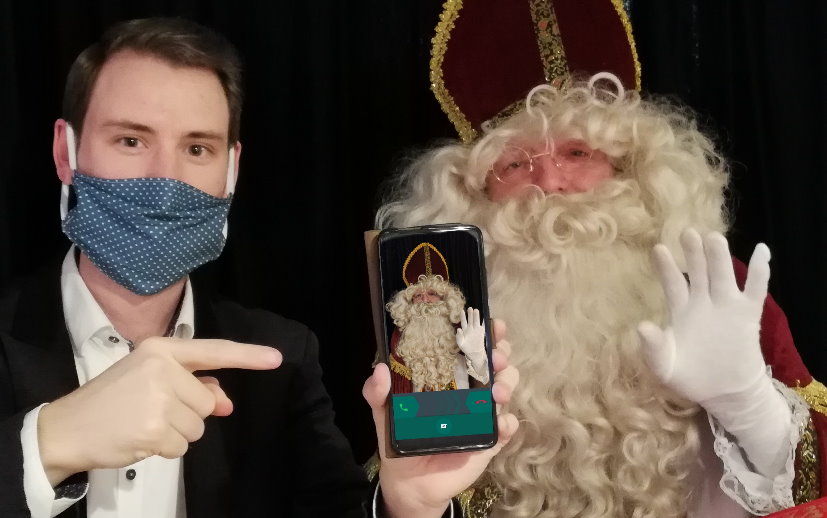 WhatsApp Videoanruf vom Nikolaus – Hoher Besuch im Komplex am 6. Dezember
